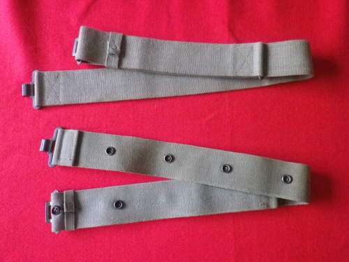 SADF - 2 X WEB BELTS   -    MAX LENGTHS     112cm / 44"  & 115cm / 45"       (5712)