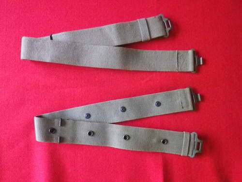 SADF - 2 X WEB BELTS   -    MAX LENGTHS     112cm / 44"  & 115cm / 45"       (5712)