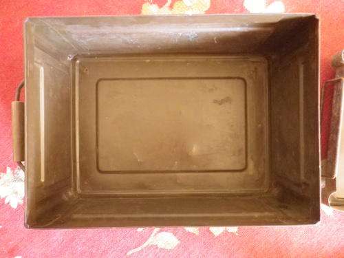 SADF - METAL AMMO BOX -  7.62mm BALL - HAS SOME CORROSION - WEIGHT 5KG'S   (5717)