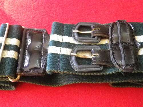 RHODESIAN LIGHT INFANTRY - STABLE BELT - PATENT LEATHER - RARE -SEE BELOW- MAX LENGTH 87 cm / 34"