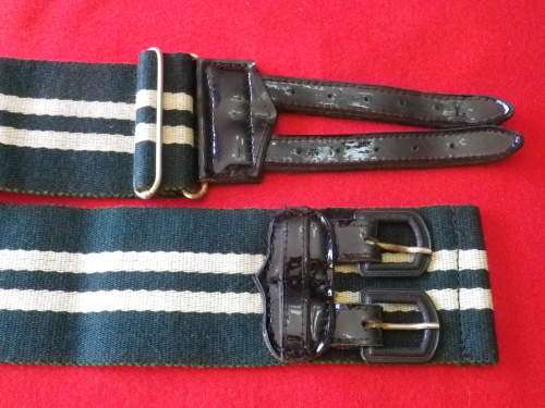 RHODESIAN LIGHT INFANTRY - STABLE BELT - PATENT LEATHER - RARE -SEE BELOW- MAX LENGTH 87 cm / 34"