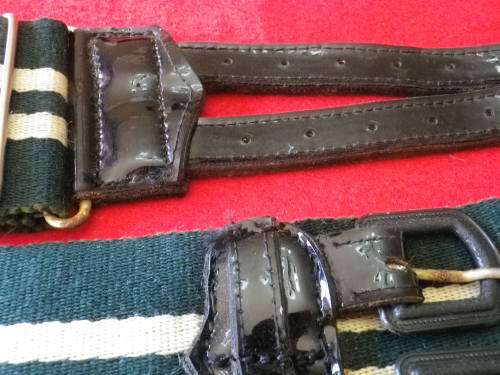 RHODESIAN LIGHT INFANTRY - STABLE BELT - PATENT LEATHER - RARE -SEE BELOW- MAX LENGTH 87 cm / 34"