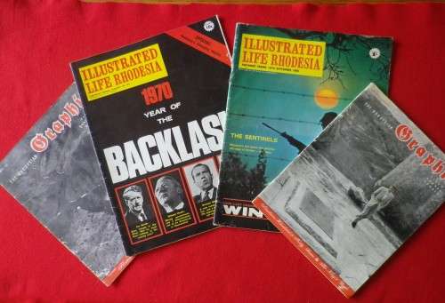 RHODESIAN EPHEMERA - 2 X ILLUSTRATED LIFE RHODESIA  + 2 X RHODESIAN GRAPHIC   (5772)