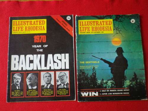 RHODESIAN EPHEMERA - 2 X ILLUSTRATED LIFE RHODESIA  + 2 X RHODESIAN GRAPHIC   (5772)