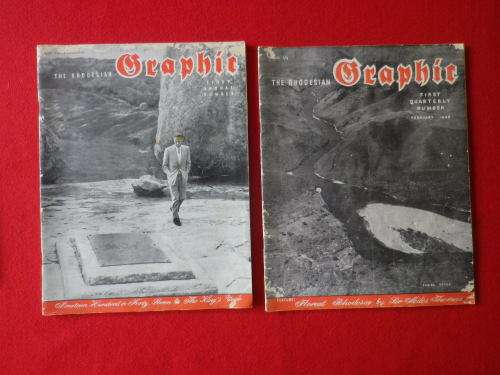 RHODESIAN EPHEMERA - 2 X ILLUSTRATED LIFE RHODESIA  + 2 X RHODESIAN GRAPHIC   (5772)