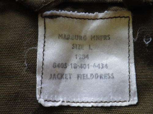SADF - BROWNS, JACKET + L/S SHIRT + TROUSERS - ALL MADE MARBURG MANUFACTURERS - SEE SIZES BELOW (395