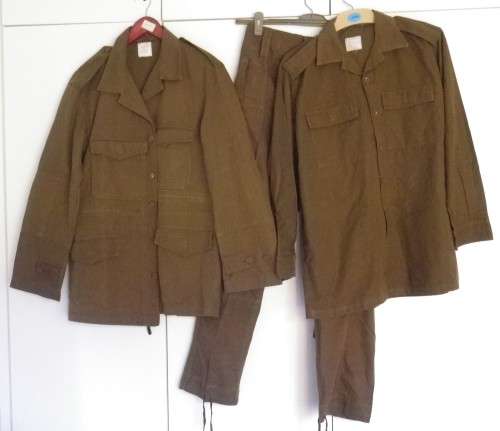 SADF - BROWNS, JACKET + L/S SHIRT + TROUSERS - ALL MADE MARBURG MANUFACTURERS - SEE SIZES BELOW (395
