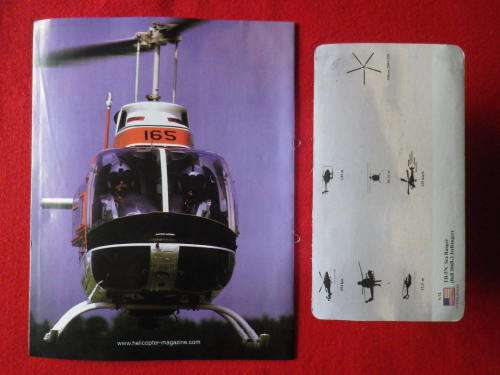 AMER COM COLL. - HELICOPTER MAG. #12 + BELL 206 JETRANGER DIE CAST MODEL 1:72  - AS NEW / UNOPENED
