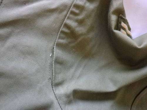 RHODESIAN ARMY - OLIVE GREEN / DRILL SHORT SLEEVE SHIRT - MADE PARAMOUNT SIZE 15/38" - SEE BELOW (30