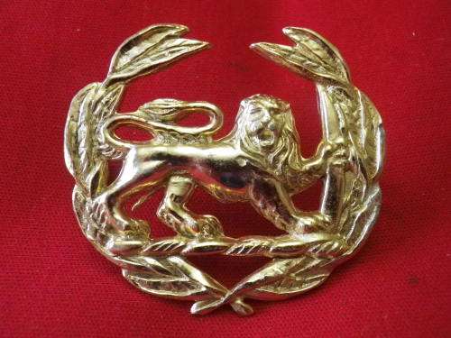RHODESIAN ARMY - WO2 GOLD ANODISED WRIST BADGE    (6044)