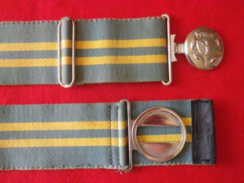 RHODESIAN INTELLIGENCE CORPS STABLE BELT - INSCRIBED - MAX LENGTH. 97CM / 38" (3452)