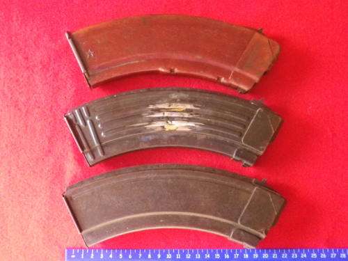 RHODESIAN BUSH WAR / SA BORDER WAR  - 3 X VARIETIES AK47 MAGS    (4022)