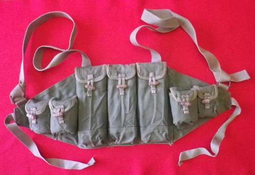 RHODESIAN BUSH WAR - ZIPRA AK47 CHEST RIG, ALSO USED BY SAS, RLI, SELOUS SCOUTS, ON OPS ETC  (4013)