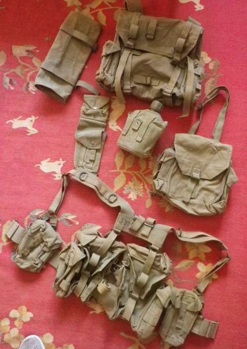 SADF - WEB SET INCLUDING BELT, PACKS, POUCHES ETC ETC, SEE LIST BELOW    (4014)