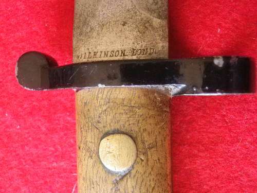 BRITISH- LEE METFORD P1888 MK 2 RIFLE BAYONET + SCABBARD - MADE WILKINSON SEE BELOW (6070)
