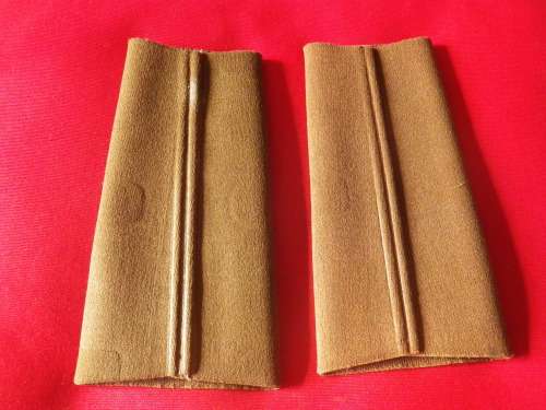 SADF - PAIR BRIGADIERS RUBBERISED EPAULETTE SLIP ONS  - 1 SLIGHTLY FADED -   (2227)