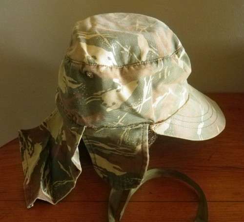 SWAPOL / SA BORDER WAR - KOEVOET COMBAT CAP - EAR COVERS ADDED ON  - RIM 54cm  - INSCRIBED (4118)