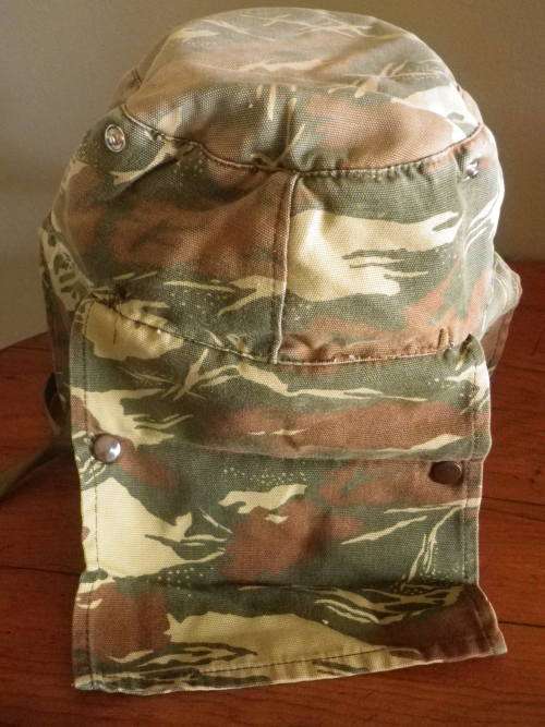 SWAPOL / SA BORDER WAR - KOEVOET COMBAT CAP - EAR COVERS ADDED ON  - RIM 54cm  - INSCRIBED (4118)