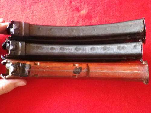 RHODESIAN WAR PICK UP - 2 X AK47 MAGS  + 1X AKM BAKELITE MAG                (6156)