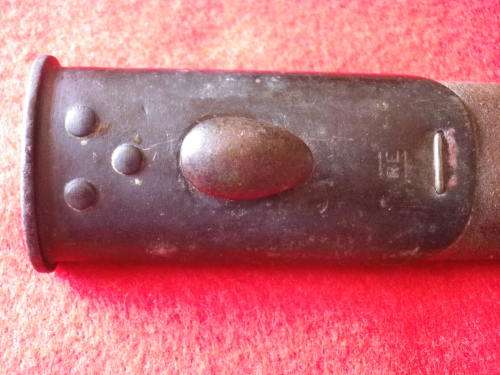 BRITISH P1907 RHODESIAN ARMY ISSUED BAYONET MADE BY CHAPMAN + SCABBARD + FROG - SEE MORE BELOW(3509)