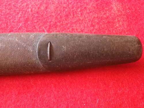 BRITISH P1907 RHODESIAN ARMY ISSUED BAYONET MADE BY CHAPMAN + SCABBARD + FROG - SEE MORE BELOW(3509)