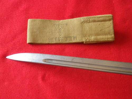 BRITISH P1907 RHODESIAN ARMY ISSUED BAYONET MADE BY CHAPMAN + SCABBARD + FROG - SEE MORE BELOW(3509)