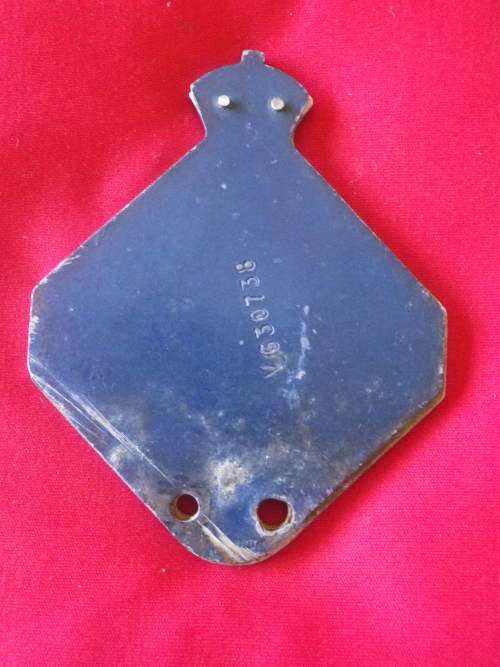 GREAT BRITAIN - ROYAL AUTOMOBILE CLUB (EDWARDIAN?) CHROME CAR BADGE + ORIGINAL BACKING     (6228)