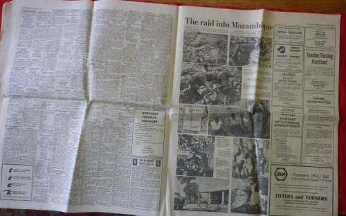 RHODESIA HERALD NEWSPAPERS (X2) DATED 2/10/1979 & 3/10/1979 - SEE MORE BELOW   (3560)