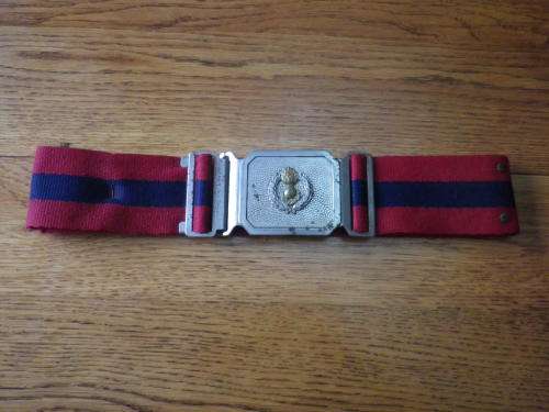SADF - ENGINEERS CORPS. STABLE BELT + BUCKLE - MAX SIZE 97cm/38" DINNES 4033   (4163)