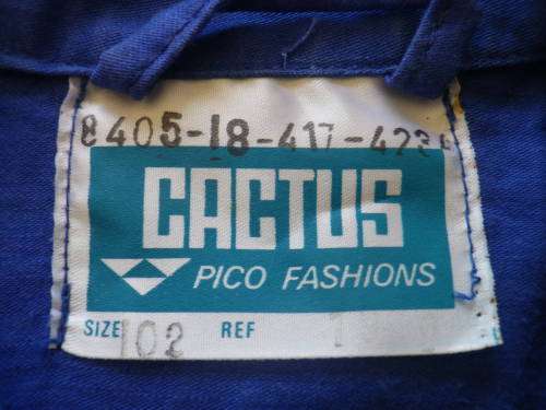 SA NAVY - ROYAL BLUE SHIRT - NAME TAG "PEMBROKE"  MADE CACTUS    (4142)