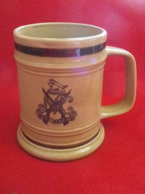 SADF - NATAL CARBINEERS BEER MUG  -  MADE BY DROSTDY STONECRAFT         (4133)