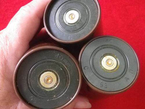 SADF -  3 X 40mm USED GRENADE CARTRIDGE CASES       (4188)