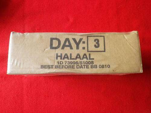 SANDF - 3 DAY RATION PACK - EXPIRED - FOR DISPLAY PURPOSES -    (4228)