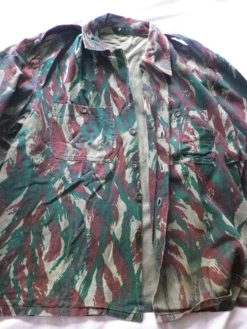 RHODESIAN BUSH WAR PICK UP - SAUDI ARABIA CAMO L/S  SHIRT "DPM JUNGLE GREEN" EX ZIPRA    (4205)