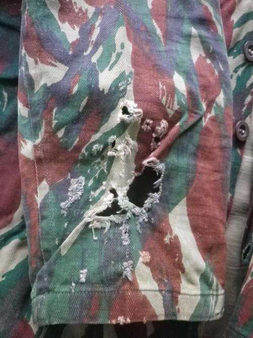 RHODESIAN BUSH WAR PICK UP - SAUDI ARABIA CAMO L/S  SHIRT "DPM JUNGLE GREEN" EX ZIPRA    (4205)