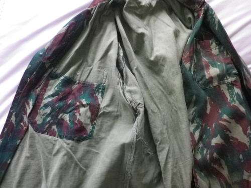 RHODESIAN BUSH WAR PICK UP - SAUDI ARABIA CAMO L/S  SHIRT "DPM JUNGLE GREEN" EX ZIPRA    (4205)