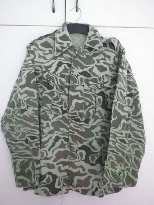 RHODESIAN BUSH WAR PICK UP - SYRIAN CAMMO L/S SHIRT EX ZIPRA - NOTE HOLES    (4206)