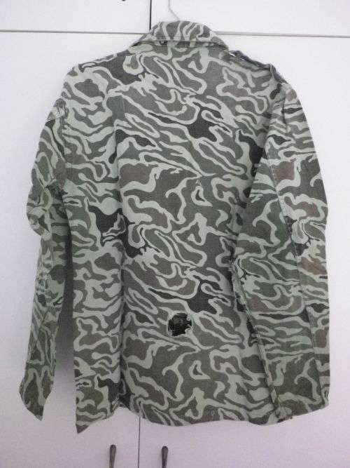 RHODESIAN BUSH WAR PICK UP - SYRIAN CAMMO L/S SHIRT EX ZIPRA - NOTE HOLES    (4206)