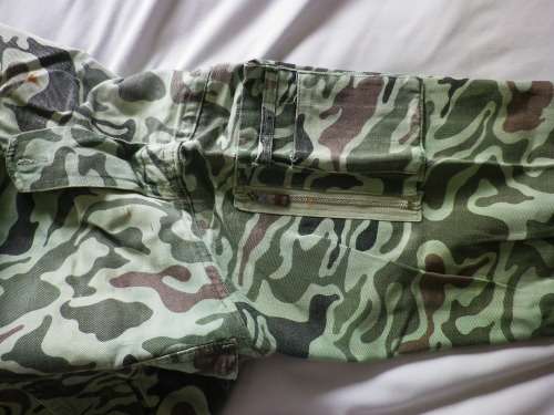 RHODESIAN BUSH WAR PICK UP - SYRIAN CAMMO L/S SHIRT EX ZIPRA - NOTE HOLES    (4206)