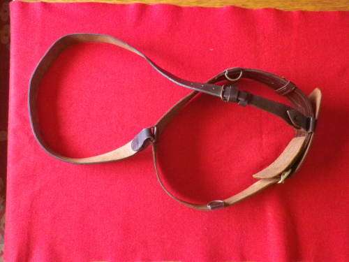 RHODESIAN COLONIAL - ARMY    SAM BROWNE OFFICERS BELT - MAX LENGTH 84 cm / 33"      (4218)