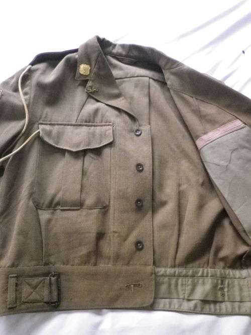 SADF - DLI BUNNY JACKET FOR S/SERGEANT - ALL INSIGNIA INC. LANYARD + WHISTLE  (4226)