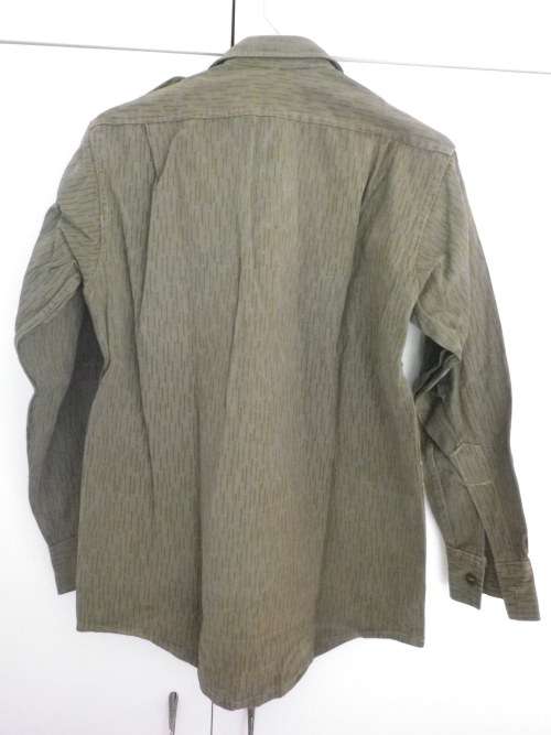 RHODESIAN BUSH WAR PICK UP - "RICE FLECK" CAMO COMBAT SHIRT, EX ZIPRA -SCARCE (MADE POLAND?) (4204)