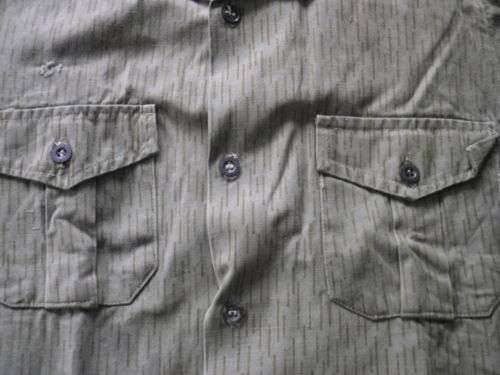 RHODESIAN BUSH WAR PICK UP - "RICE FLECK" CAMO COMBAT SHIRT, EX ZIPRA -SCARCE (MADE POLAND?) (4204)