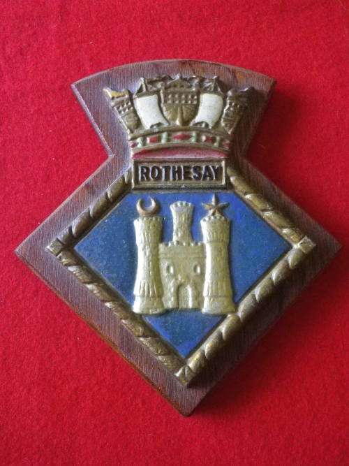 GREAT BRITAIN - HMS ROTHESAY PLAQUE     (6340)