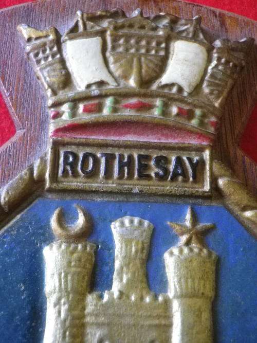 GREAT BRITAIN - HMS ROTHESAY PLAQUE     (6340)