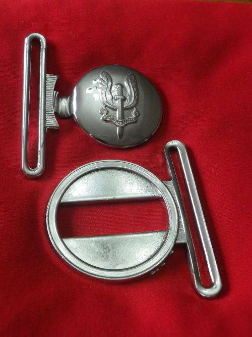 RHODESIAN SAS - CHROME BELT BUCKLE      (6356)