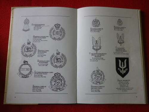RHODESIA - "BADGES & INSIGNIA OF THE RHODESIAN SECURITY FORCES 1890-1980" BY AJ ARNIEL   H/C  (3636)