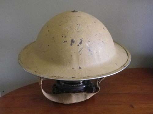 SA UNION FORCES - WW2 KHAKI STEEL HELMET - SA MADE -                (4290)