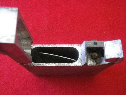 SA FORCES - WW2 "TRENCH ART" LIGHTER  + TAG RELATING TO ITALIAN BOMBER, SEE BELOW     (2239)