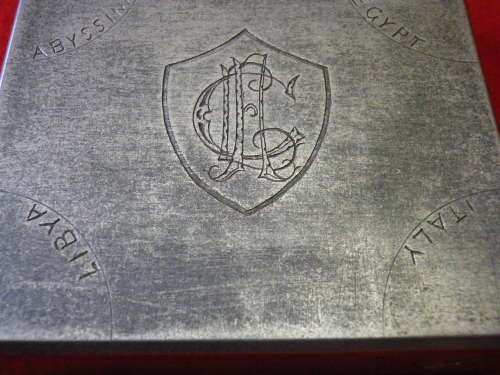 SA FORCES - WW2 "TRENCH ART" LIGHTER  + TAG RELATING TO ITALIAN BOMBER, SEE BELOW     (2239)
